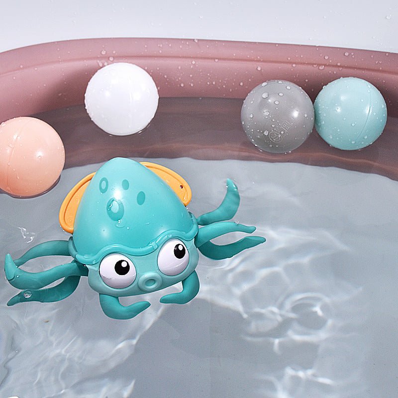 Summer Bathing Bath Toys Octopus Clockwork Swimming Children Playing Water And Land Dual - purpose Beach Water Summer Toys Gifts - Zambeel
