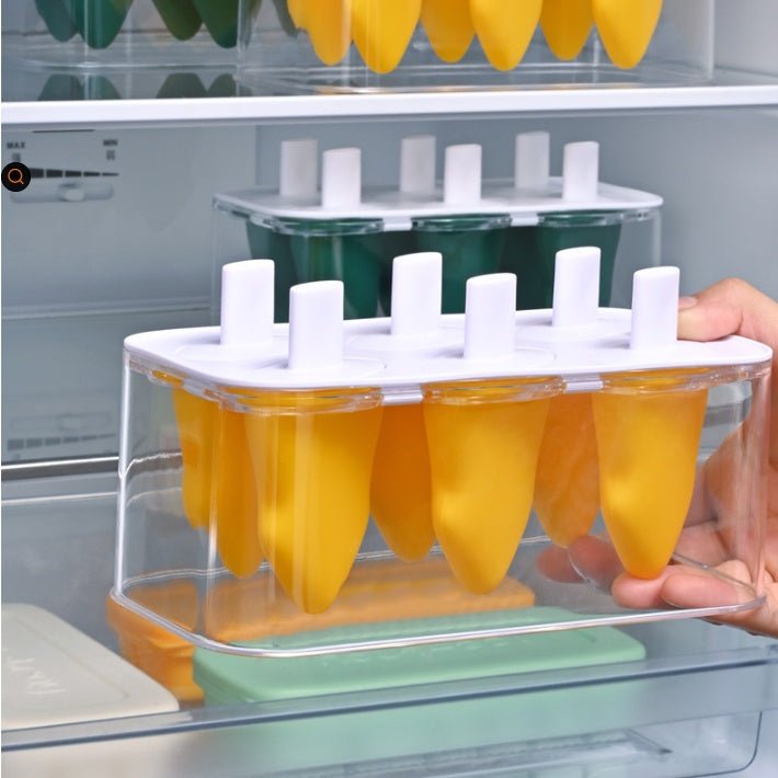 Summer Homemade Ice Cream Popsicle Box Silicone Cube Mold - Zambeel