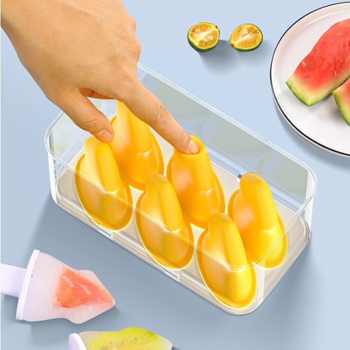 Summer Homemade Ice Cream Popsicle Box Silicone Cube Mold - Zambeel