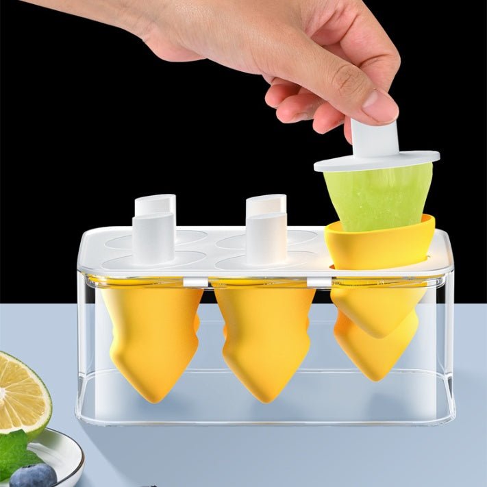 Summer Homemade Ice Cream Popsicle Box Silicone Cube Mold - Zambeel