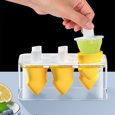 Summer Homemade Ice Cream Popsicle Box Silicone Cube Mold - Zambeel