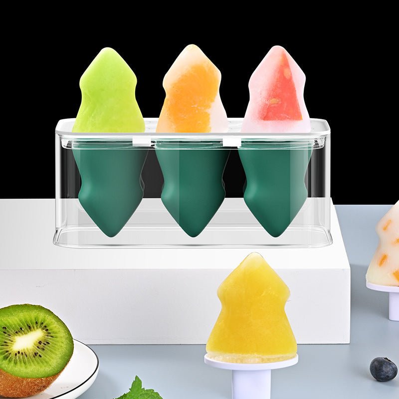 Summer Homemade Ice Cream Popsicle Box Silicone Cube Mold - Zambeel