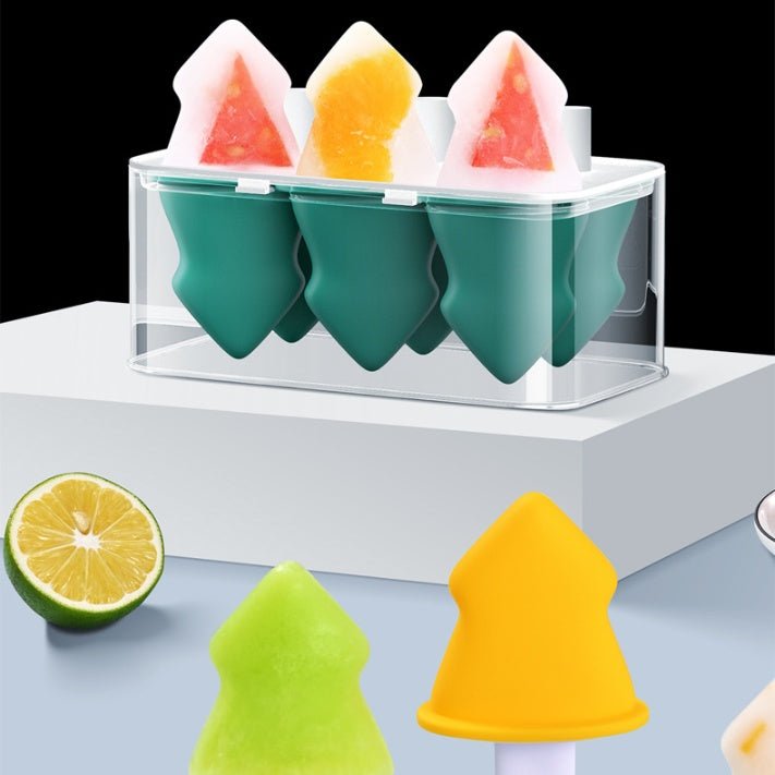 Summer Homemade Ice Cream Popsicle Box Silicone Cube Mold - Zambeel