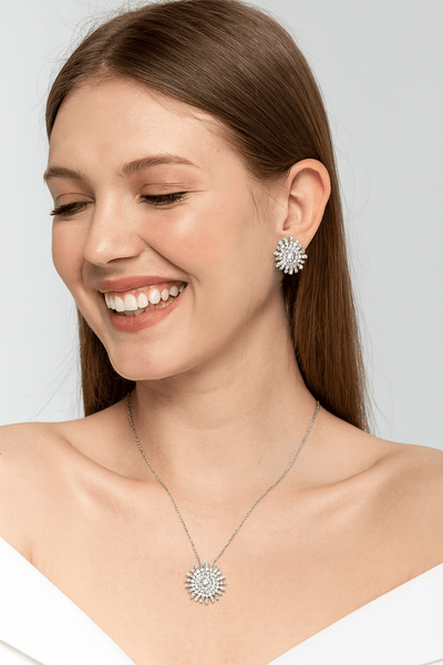 Sunburst Radiant Necklace Set - Zambeel