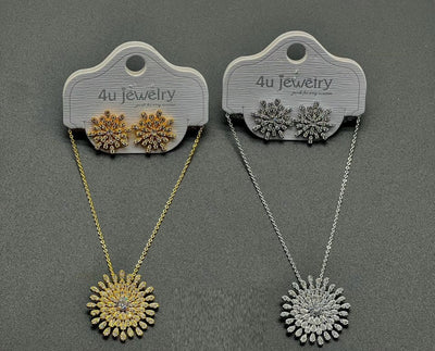 Sunburst Radiant Necklace Set - Zambeel
