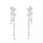 Super Fairy Asterism Pearl Tassel Earrings Long Light Luxury - Zambeel