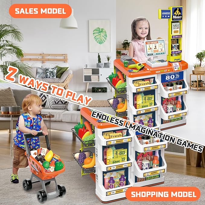 Supermarket Play Set for Kids - Zambeel