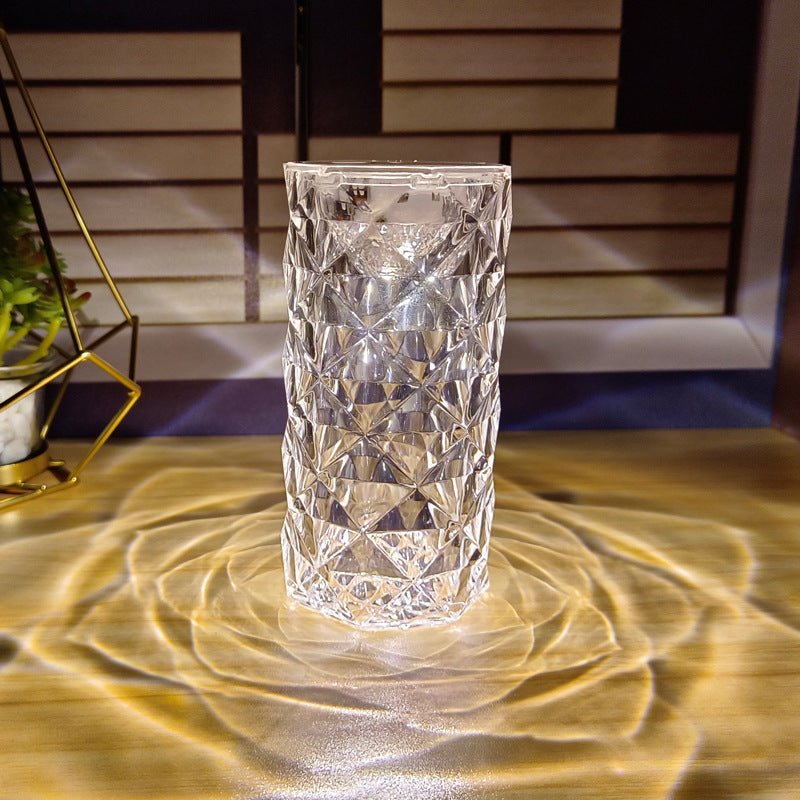 Table Lamp Lighting Rose Atmosphere Lamp Crystal Bedside Small Night Light - Zambeel