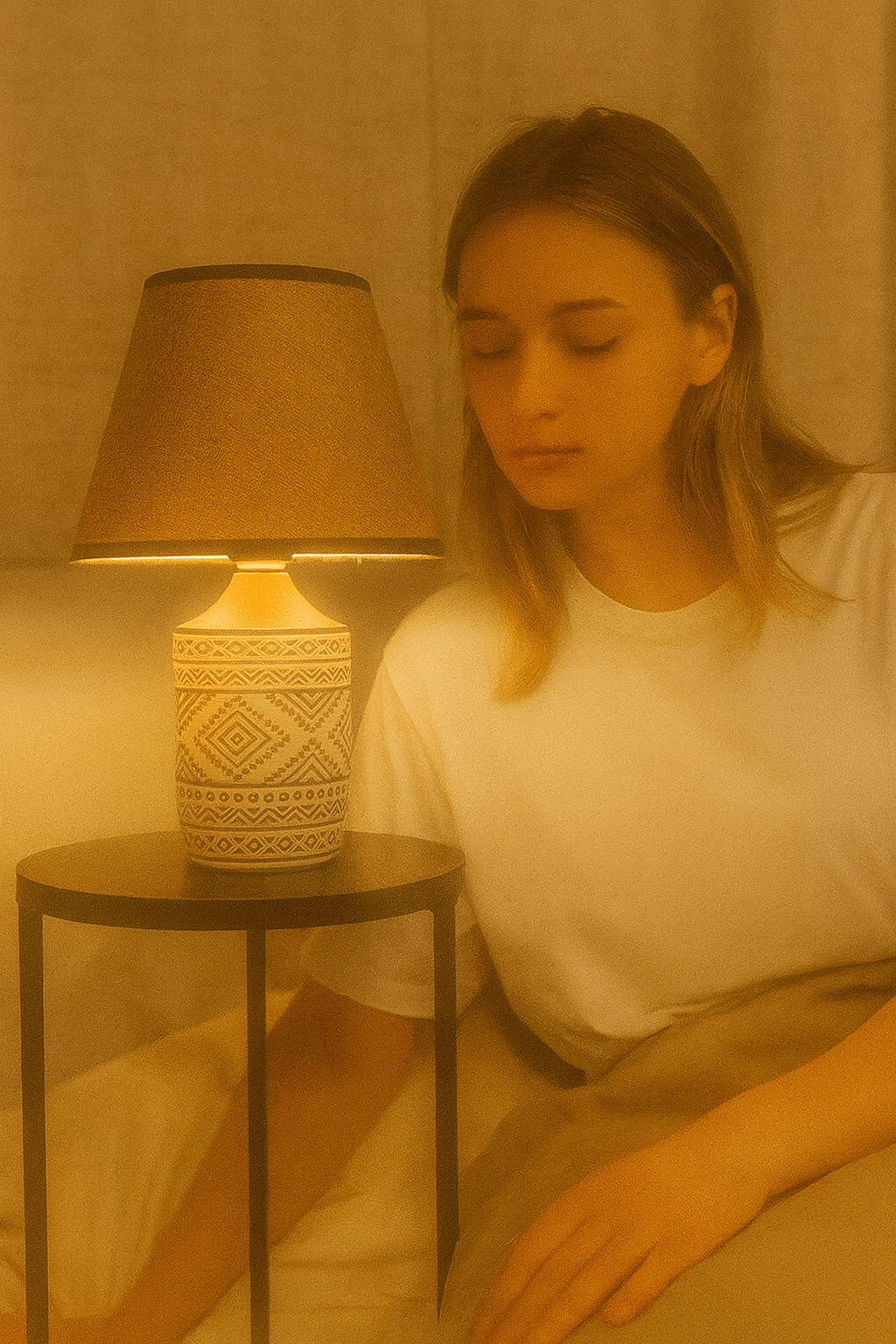 Table Lamps with Fabric Shades - Zambeel