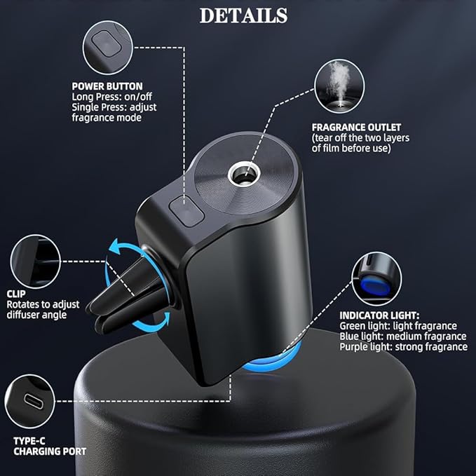 TANMASHI - Smart Car Aroma Diffuser - Zambeel