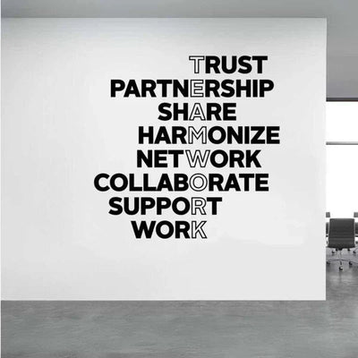 Teamwork Wall Motivational Decor - Zambeel
