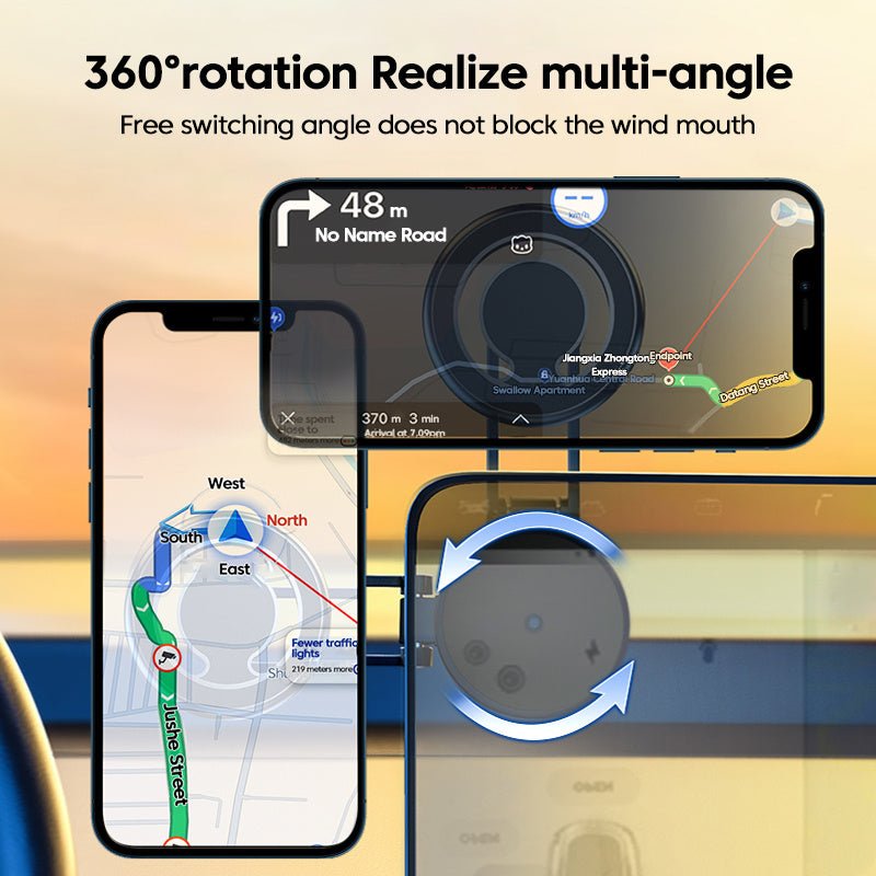 Telescopic Folding Floating Screen Car Phone Holder - Zambeel