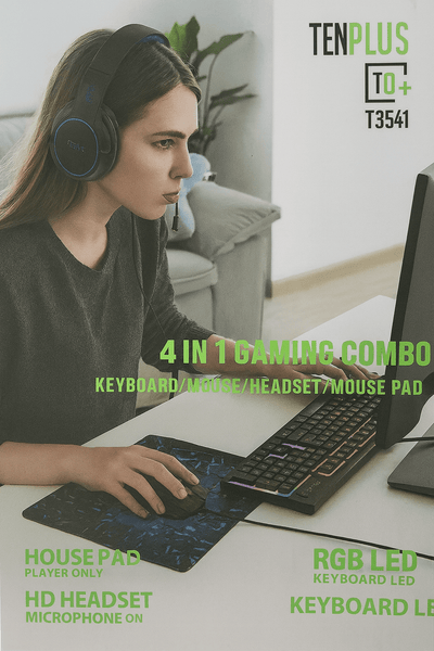 TenPlus - 4 - in - 1 Gaming Combo - Zambeel