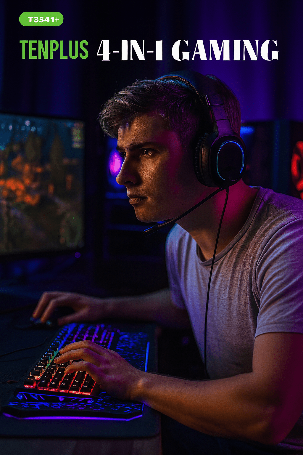 TenPlus - 4 - in - 1 Gaming Combo - Zambeel