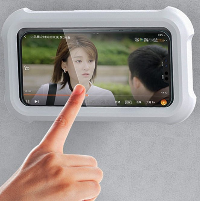 The Waterproof Box Of Bathroom Mobile Phone Rack Is Hung On The Wall - Zambeel