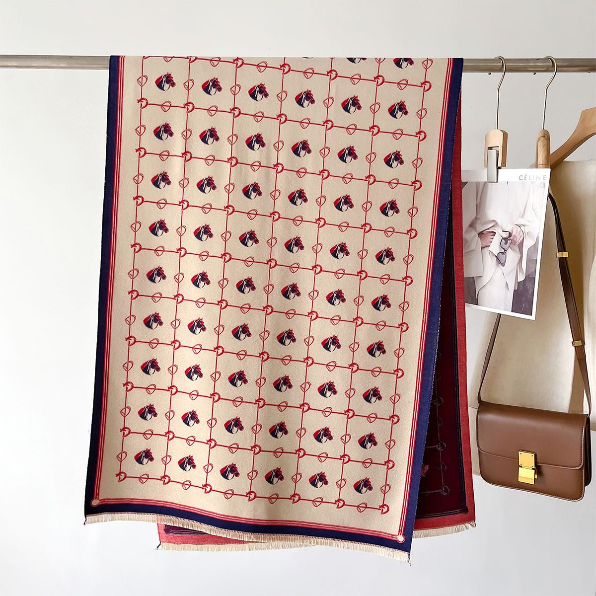 Thick Cashmere - like Fashion Mid - length Warm Scarf - Zambeel