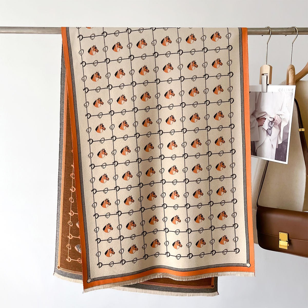 Thick Cashmere - like Fashion Mid - length Warm Scarf - Zambeel