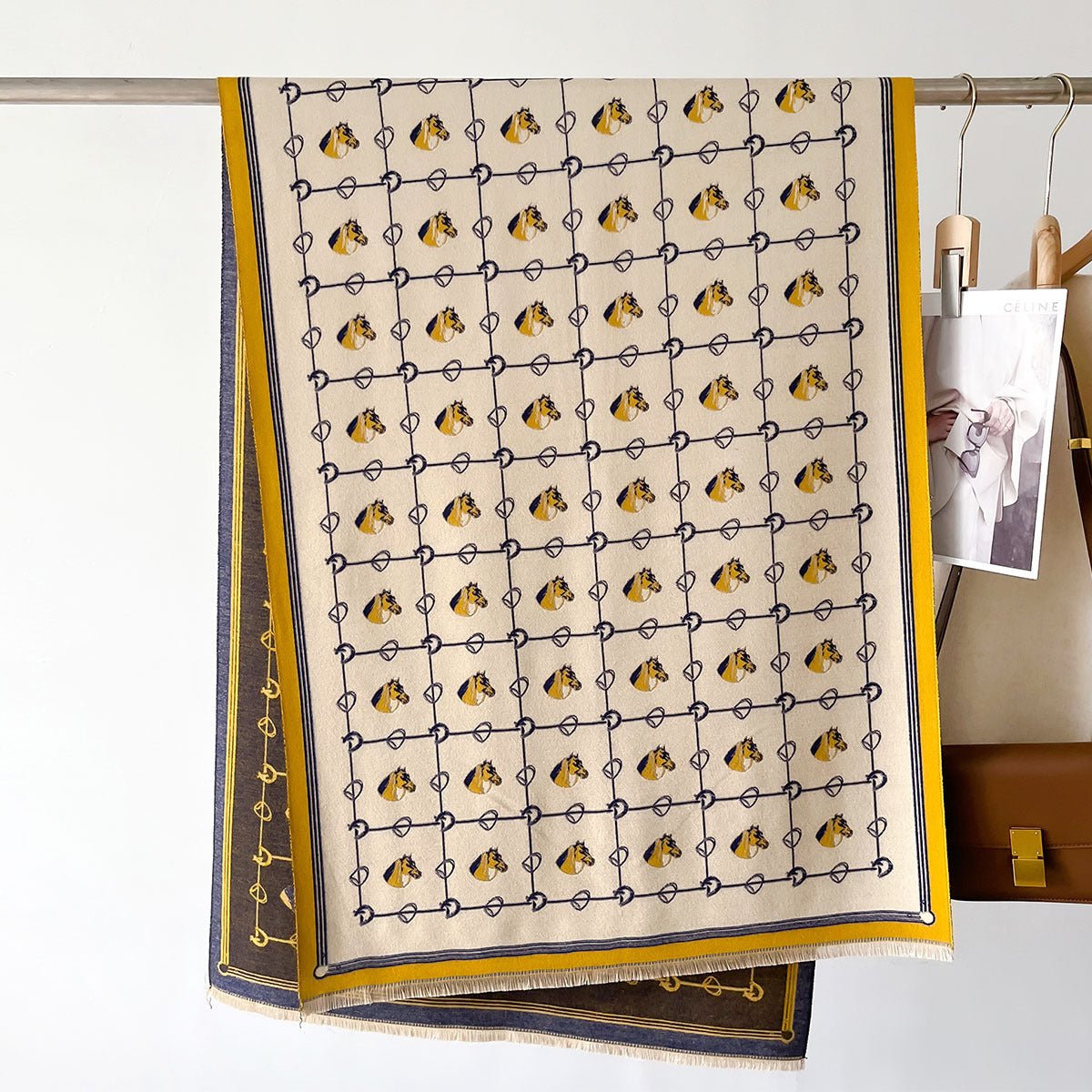 Thick Cashmere - like Fashion Mid - length Warm Scarf - Zambeel