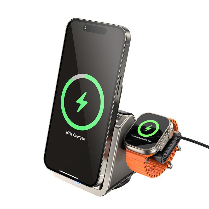 Three - in - one Magnetic Charger Wireless Charger - Zambeel