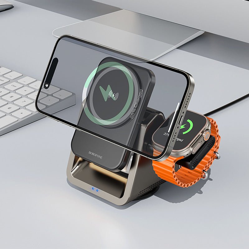 Three - in - one Magnetic Charger Wireless Charger - Zambeel