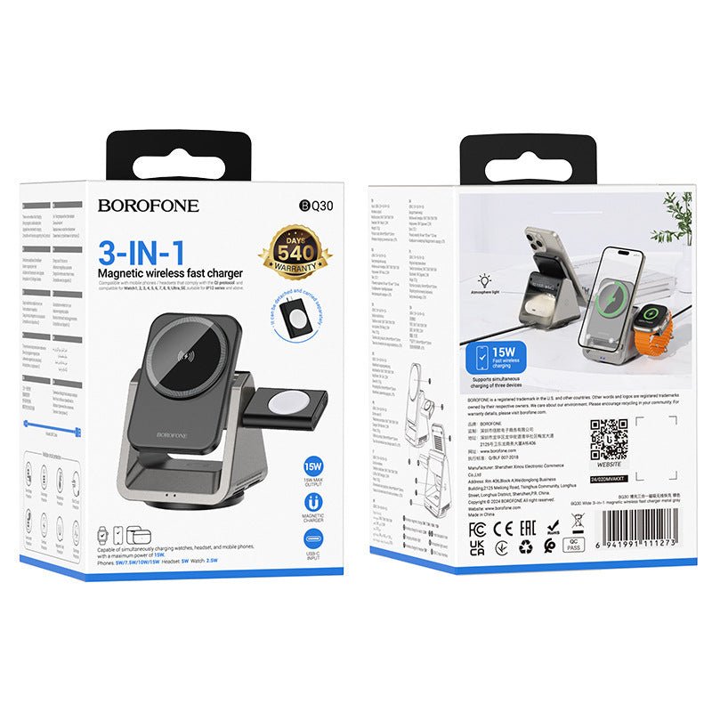 Three - in - one Magnetic Charger Wireless Charger - Zambeel