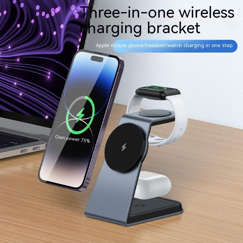 Three - in - one Magnetic Wireless Charger - Zambeel