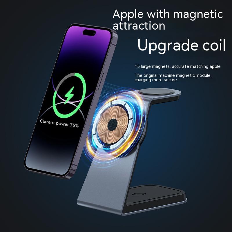 Three - in - one Magnetic Wireless Charger - Zambeel