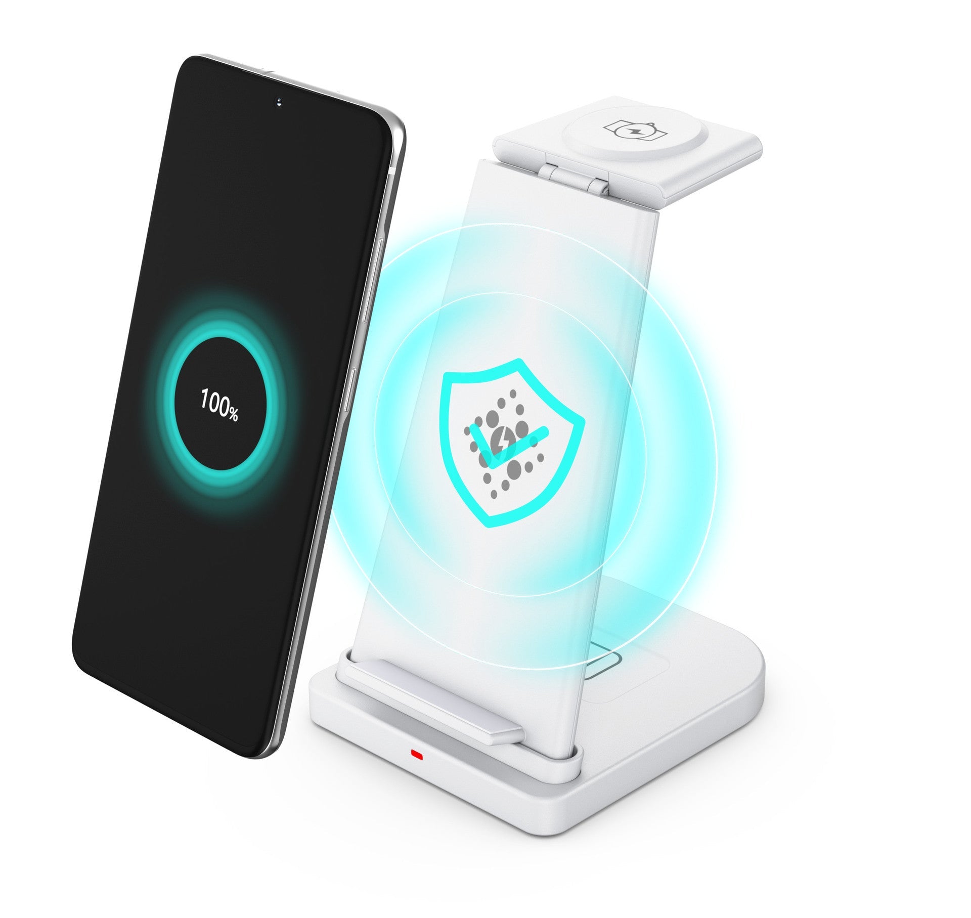 Three - in - one Wireless Phone And Watch Wireless Charging - Zambeel