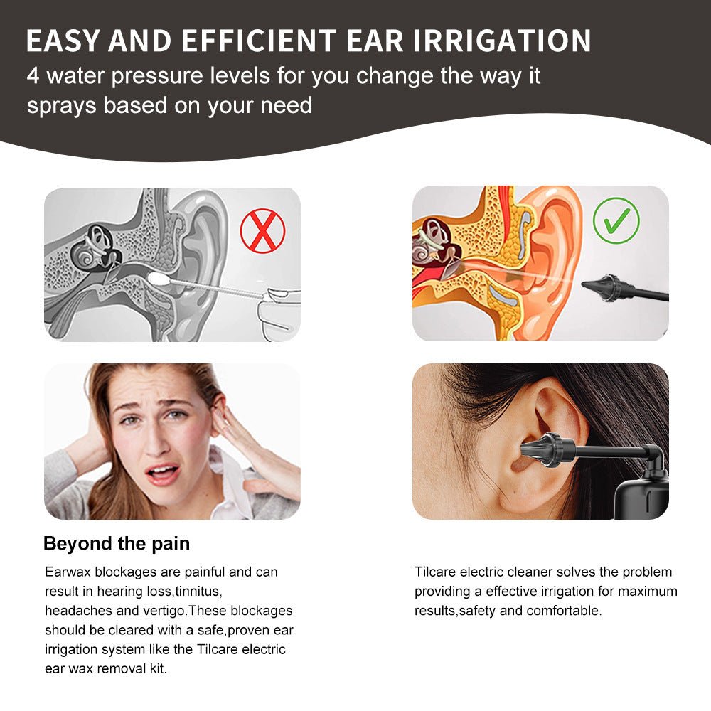 Three Types Of Nozzle Spray Earwax Accumulation Intelligent Ear Punch - Zambeel