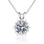 Titanium Steel Necklace Niche Snowflake Zircon Pendant - Zambeel
