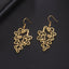 Titanium Steel Retro Ethnic Style Wave Girl Earrings - Zambeel