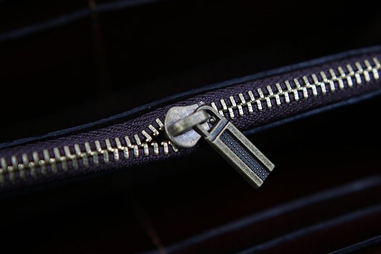 Top Layer Cowhide Men's Wallet Vintage Clutch - Zambeel