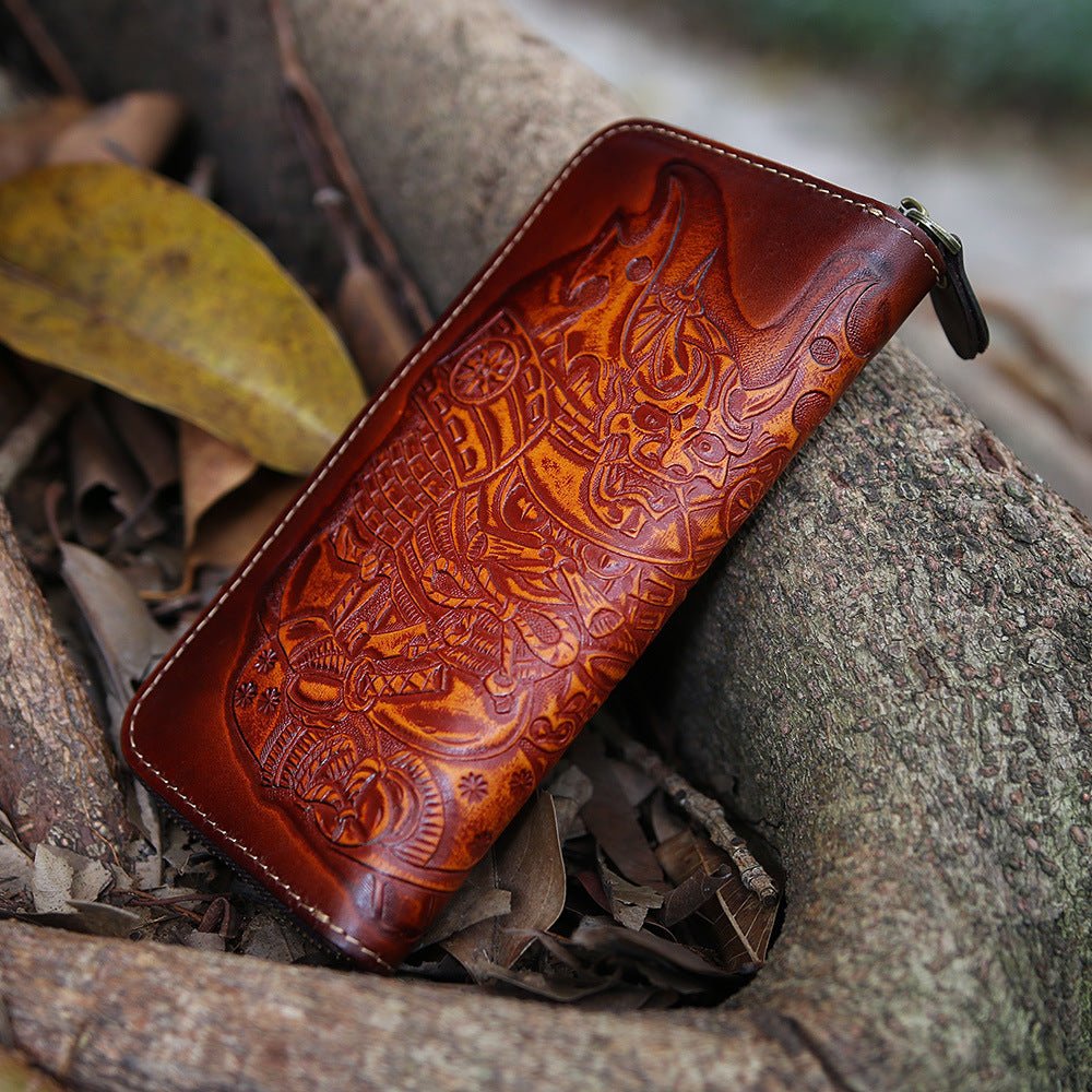 Top Layer Cowhide Men's Wallet Vintage Clutch - Zambeel