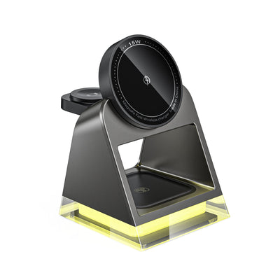 Touch Magnetic Three - In - One Wireless Charger - Zambeel