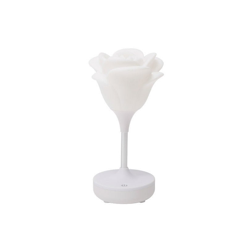 Touch Rose Usb Night Light Creative Bedroom Silicone - Zambeel