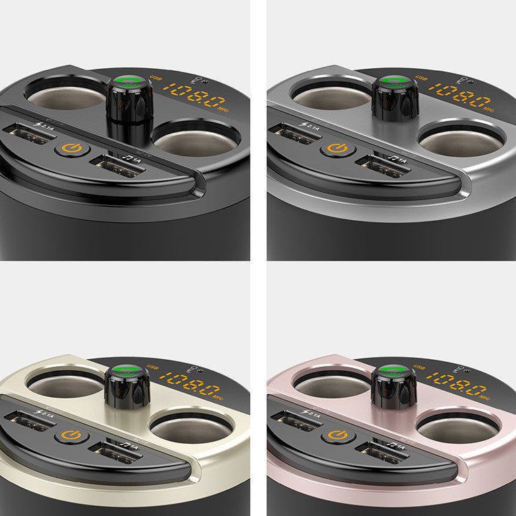 Transmitter Bluetooth Car Music MP3 Player Free Hands Cup Holder - Zambeel