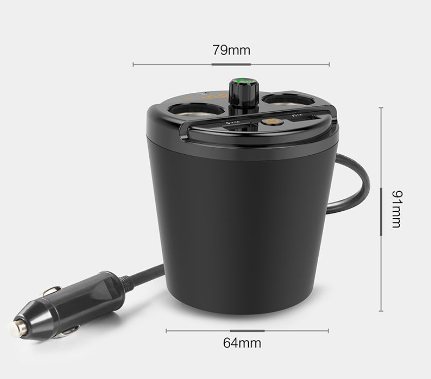 Transmitter Bluetooth Car Music MP3 Player Free Hands Cup Holder - Zambeel