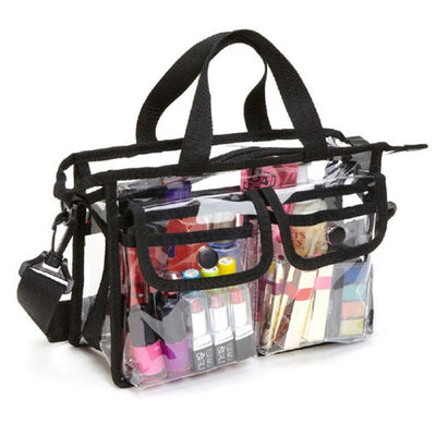 Transparent Cosmetic Storage Bag with Shoulder Strap - Zambeel