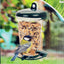 Transparent Plastic Suspension Type Automatic Bird Feeder With Cover - Zambeel