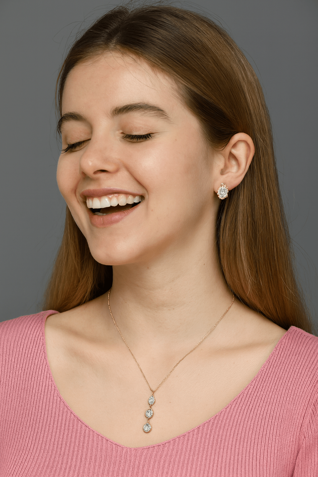 Triple Drop Teardrop Pendant Set - Zambeel