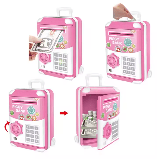 Trolley Case Electronic Piggy Bank - Zambeel
