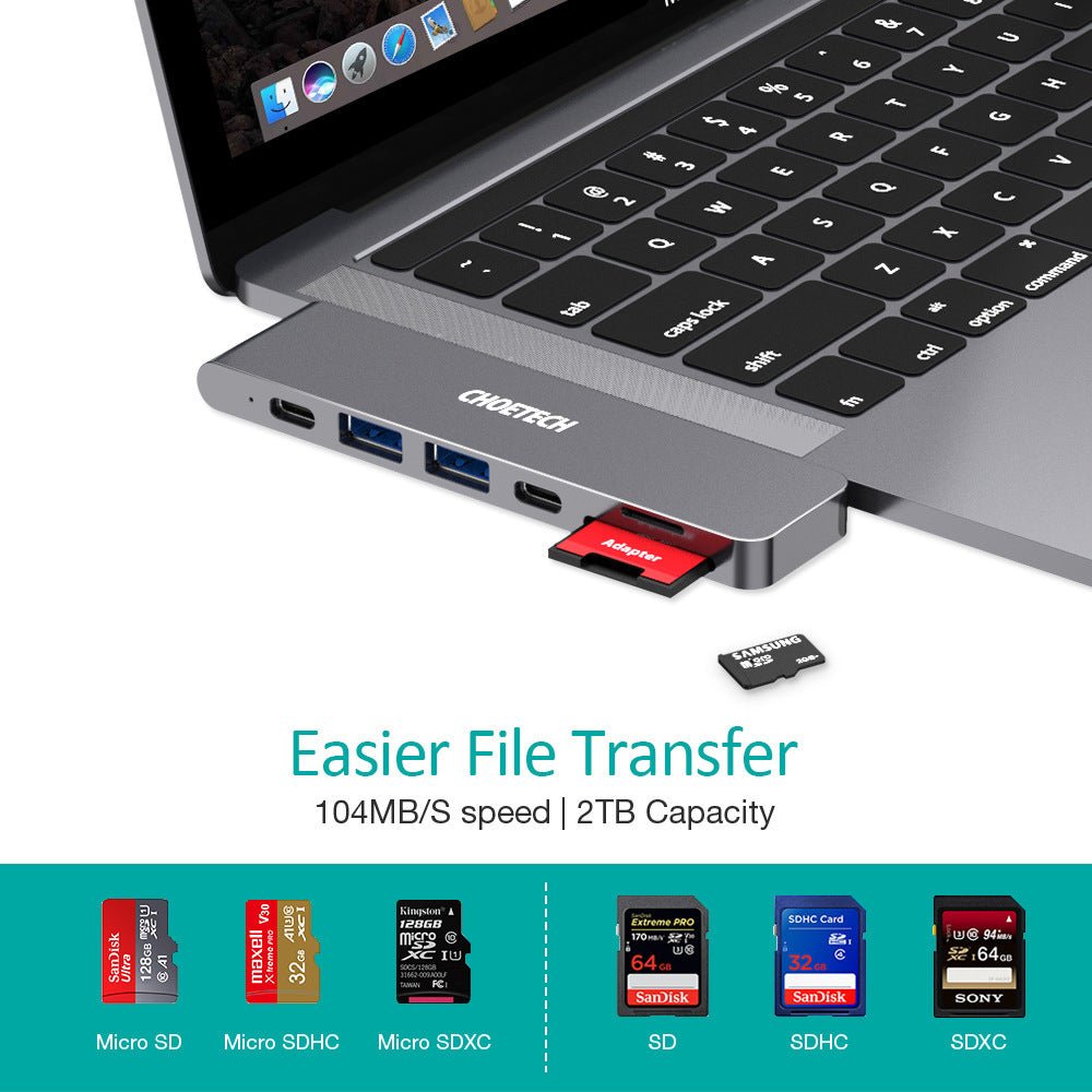 Type C Adapter SD/Micro SD Card Reader - Zambeel