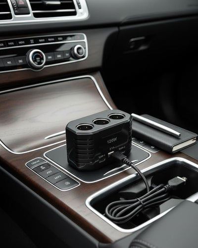 Type - C + USB Multi Socket Car Charger - Zambeel