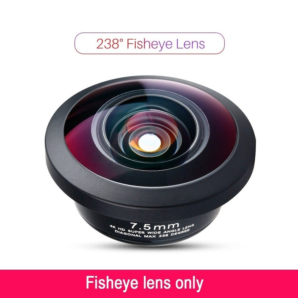 Ulanzi Wide - Angle Mobile Phone Lens Slr Camera External HK 4D Fisheye Lens - Zambeel