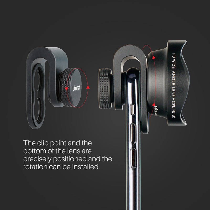 Ulanzi Wide - Angle Mobile Phone Lens Slr Camera External HK 4D Fisheye Lens - Zambeel