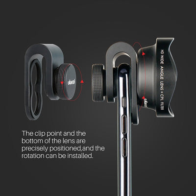 Ulanzi Wide - Angle Mobile Phone Lens Slr Camera External HK 4D Fisheye Lens - Zambeel
