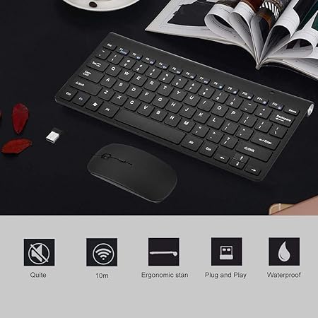 Ultra‑Slim Wireless Keyboard & Mouse Combo - Zambeel