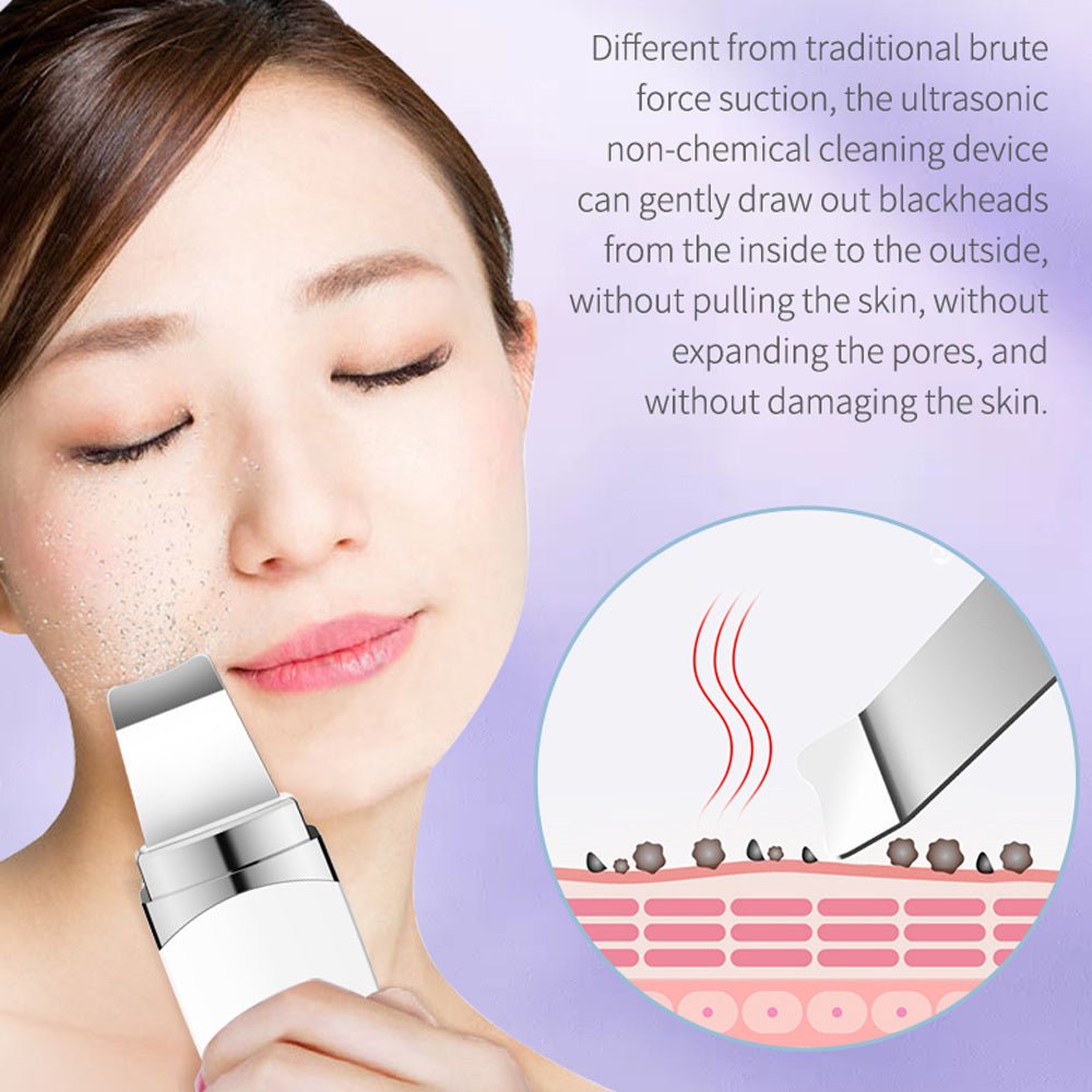 Ultrasonic Peeling Electromechanical Beauty Instrument Facial Cleanser Cleaner - Zambeel