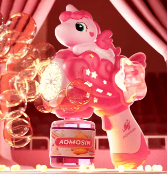 Unicorn Snowflake Bubble Gun - Zambeel