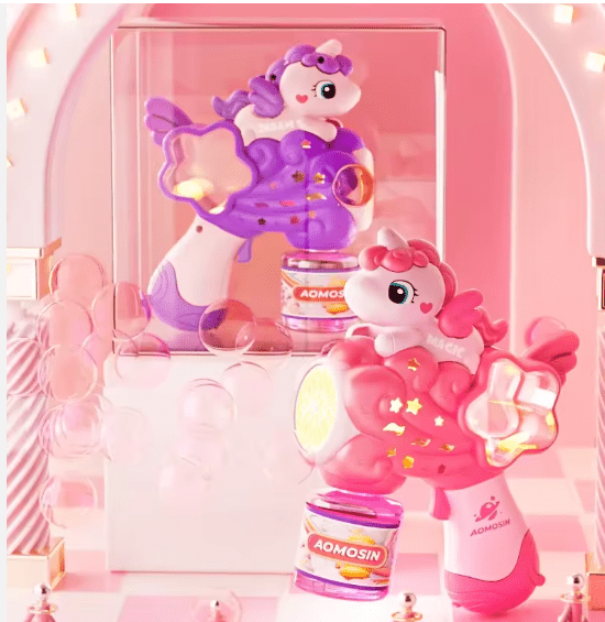 Unicorn Snowflake Bubble Gun - Zambeel